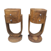 Pair of art deco bedsides