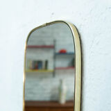 Large mirror gold brass 34x78cm