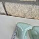 Set of two Green Porcelain Coat Hooks