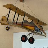 Extra Large Vintage Metal Airplane - K3215