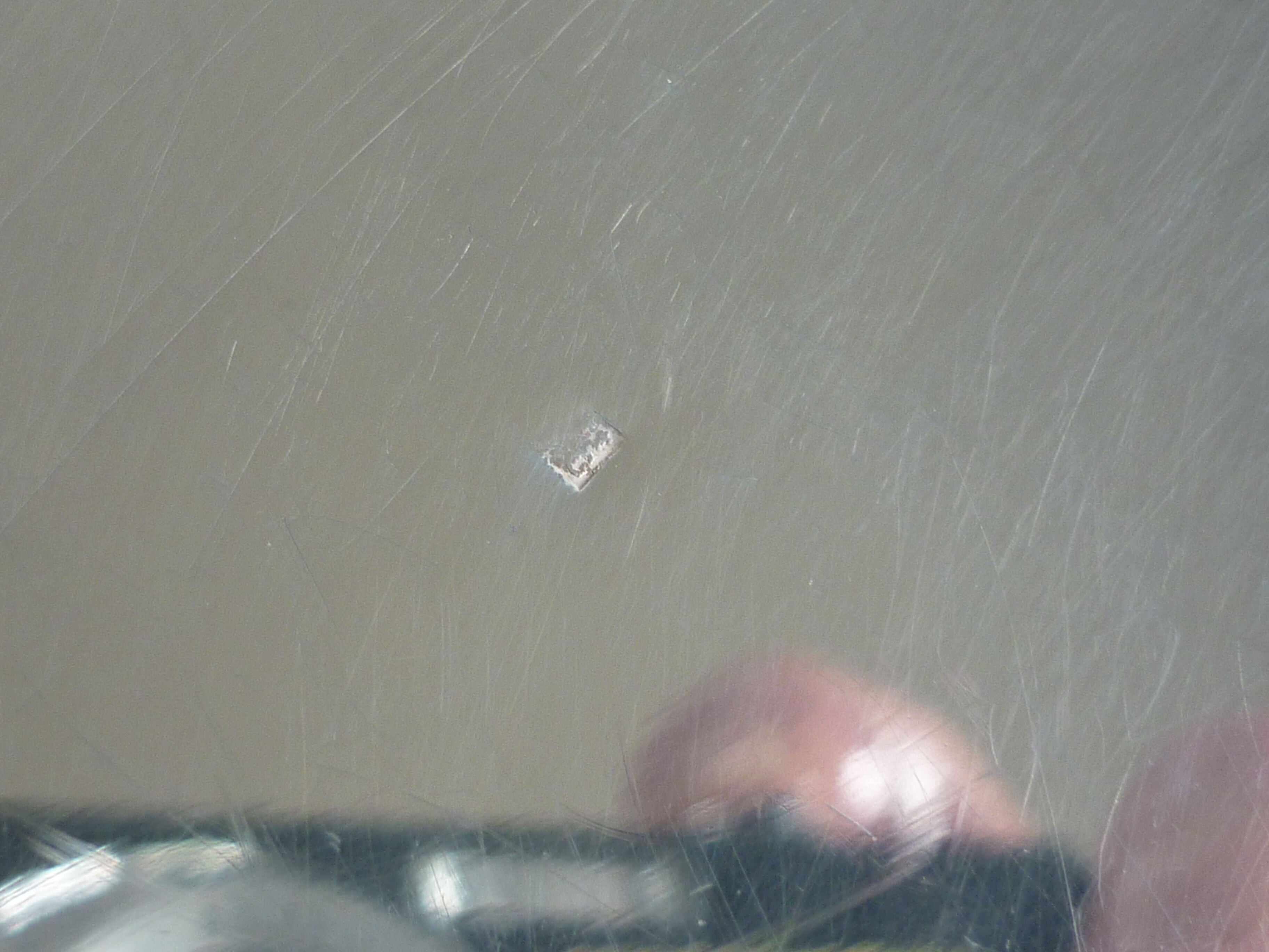 Presentation tray in silver metal