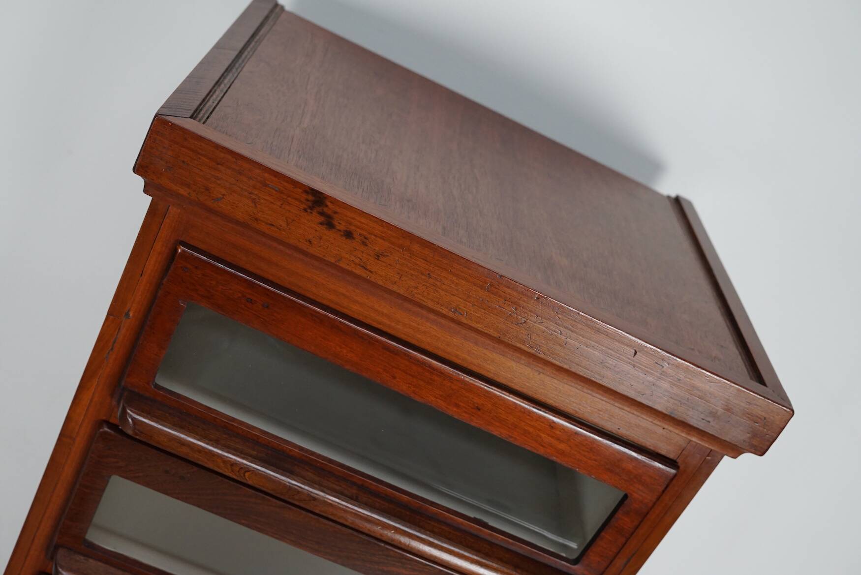 Vintage Dutch Hardwood Haberdashery Shop Cabinet, 1930s