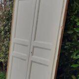 Pair of 19th-century cupboard doors and their frame (1st), woodwork