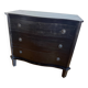 Black wooden chest of drawers