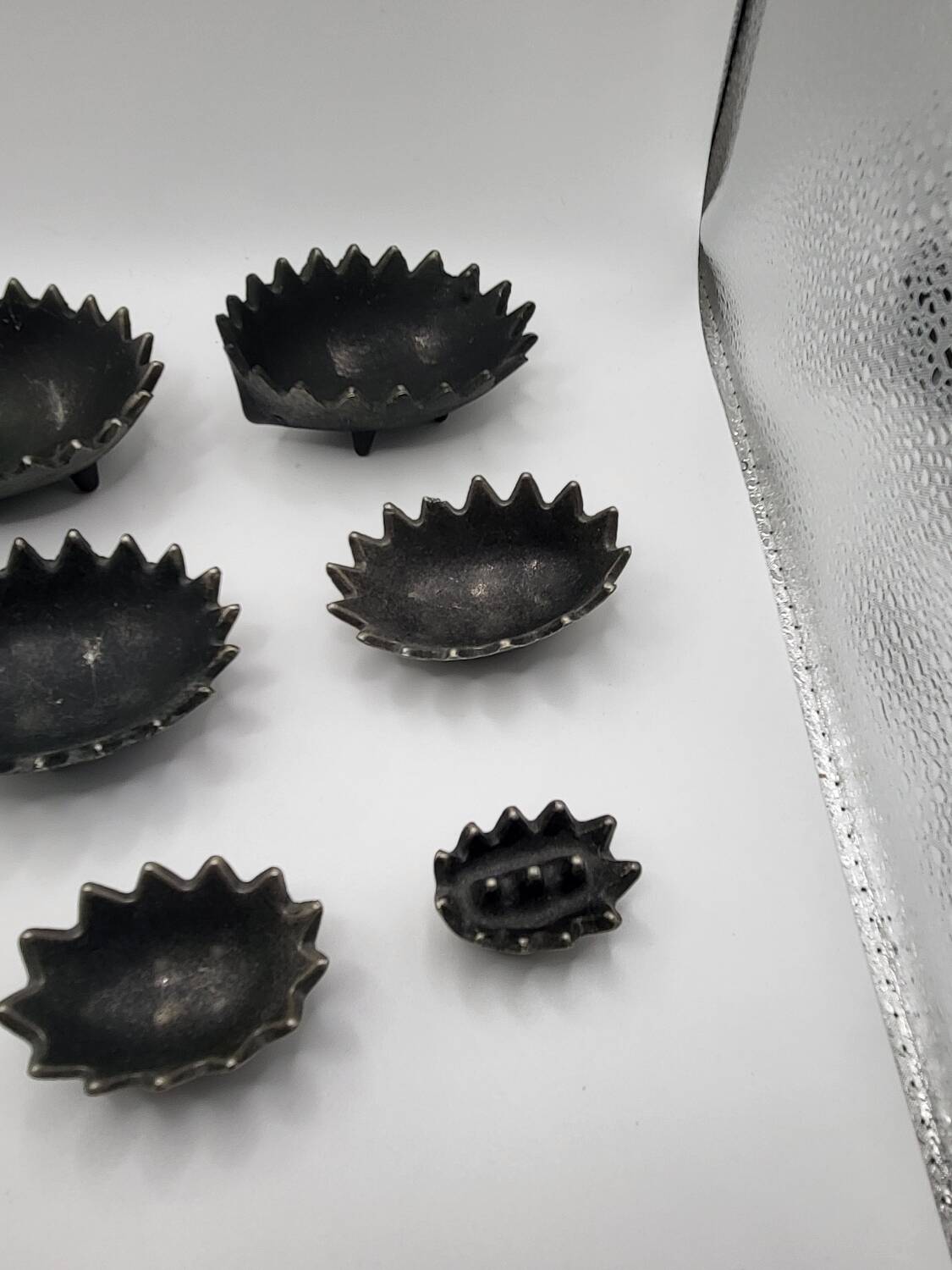 Six Nesting Ashtrays by Walter Bosse, USSR, 1970s
