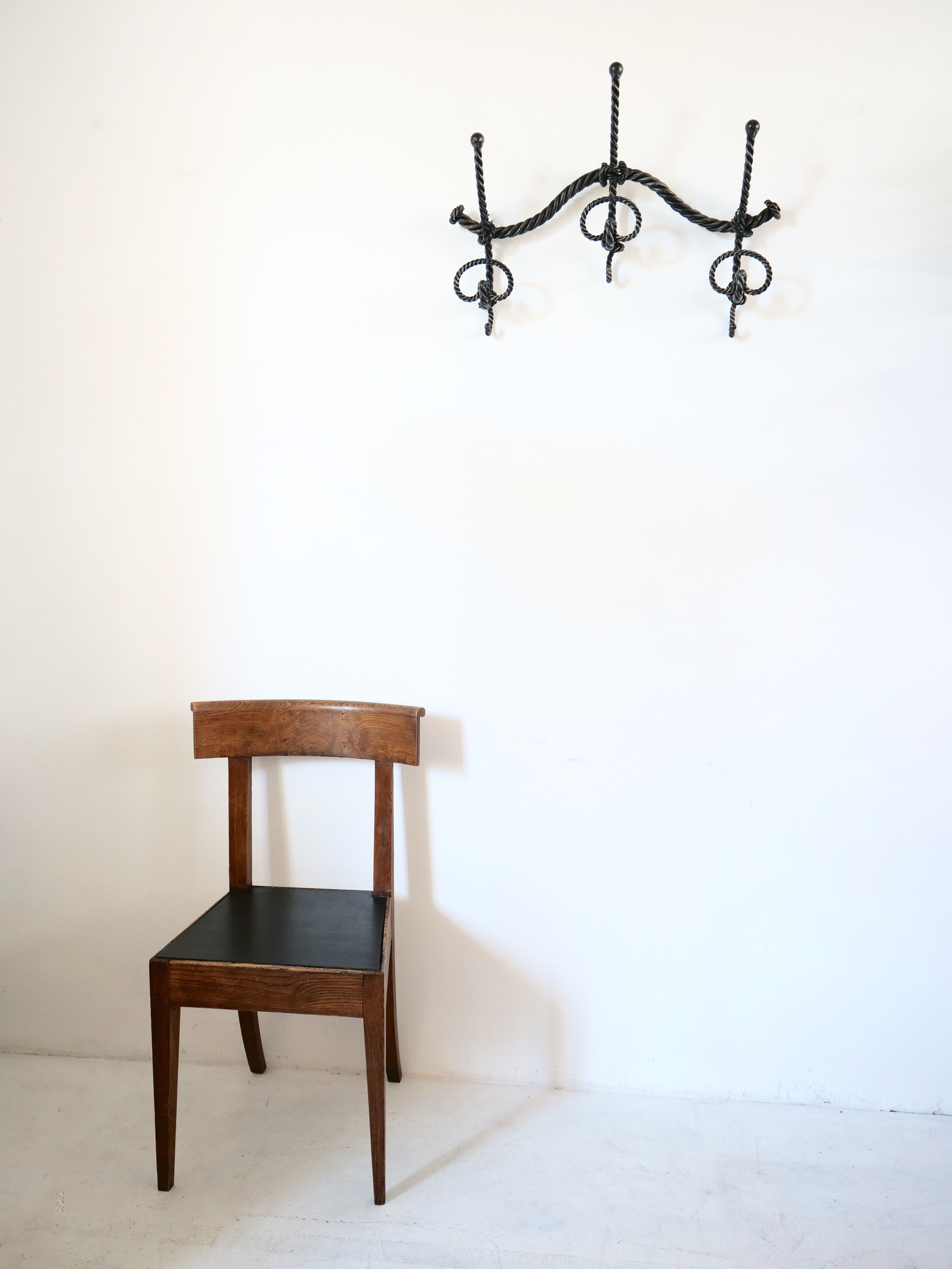 Marine decoration wrought iron coat rack