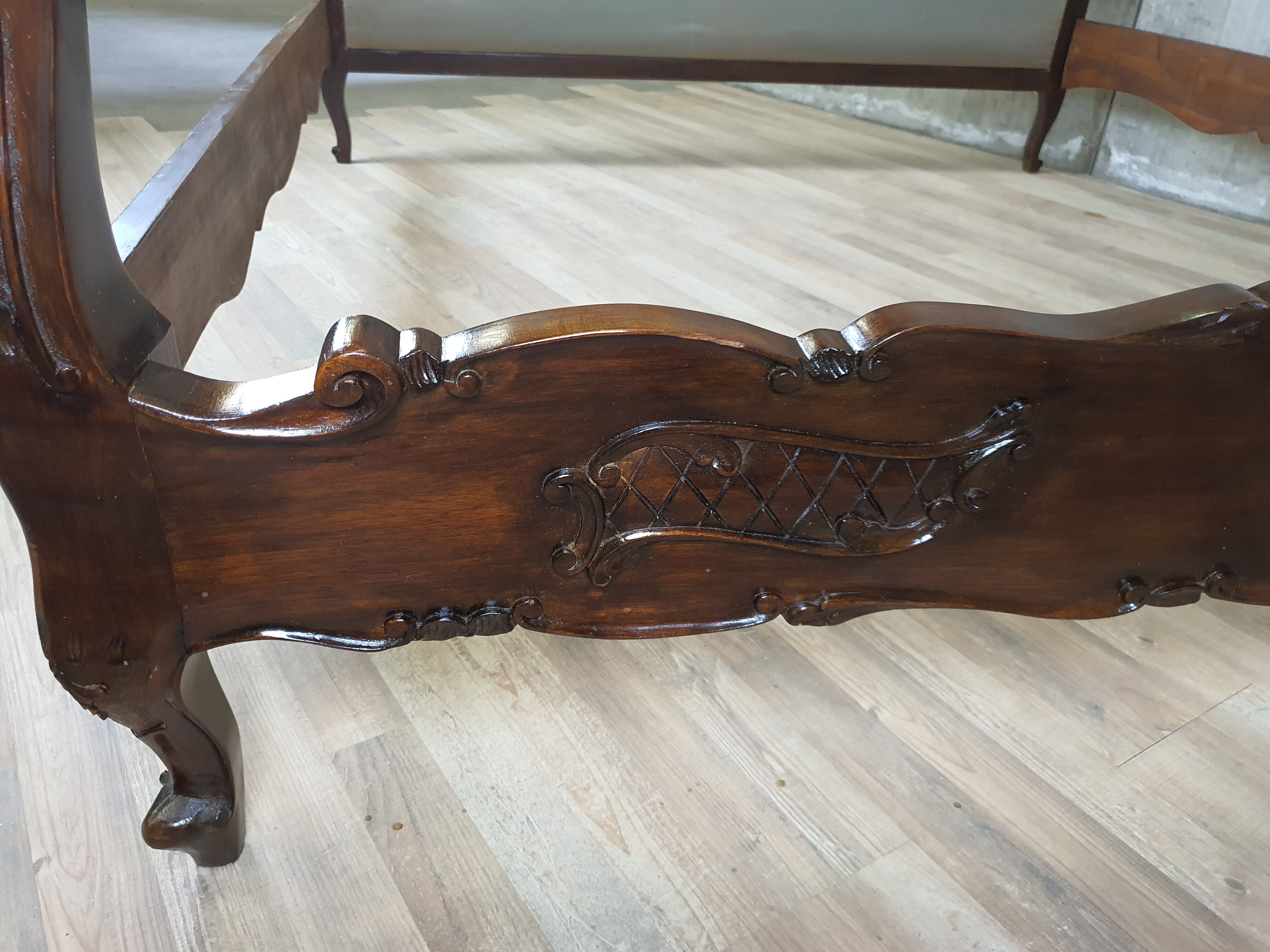 Baroque double bed - 20th century