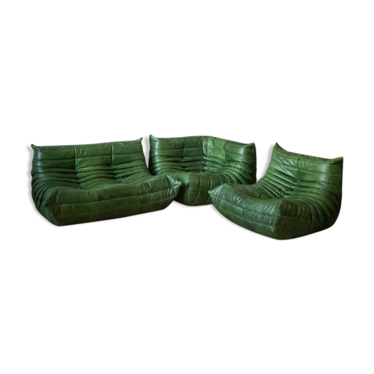 Togo armchairs and 2-seater sofa set  designed by Michel Ducaroy 1973