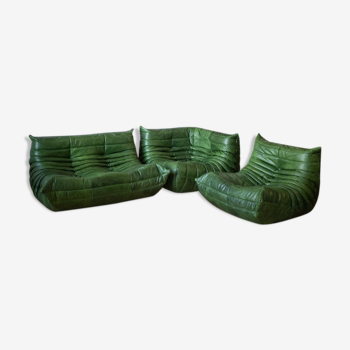Togo armchairs and 2-seater sofa set  designed by Michel Ducaroy 1973