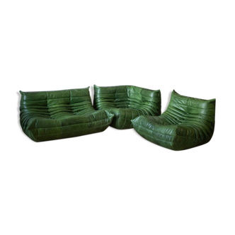 Togo armchairs and 2-seater sofa set  designed by Michel Ducaroy 1973