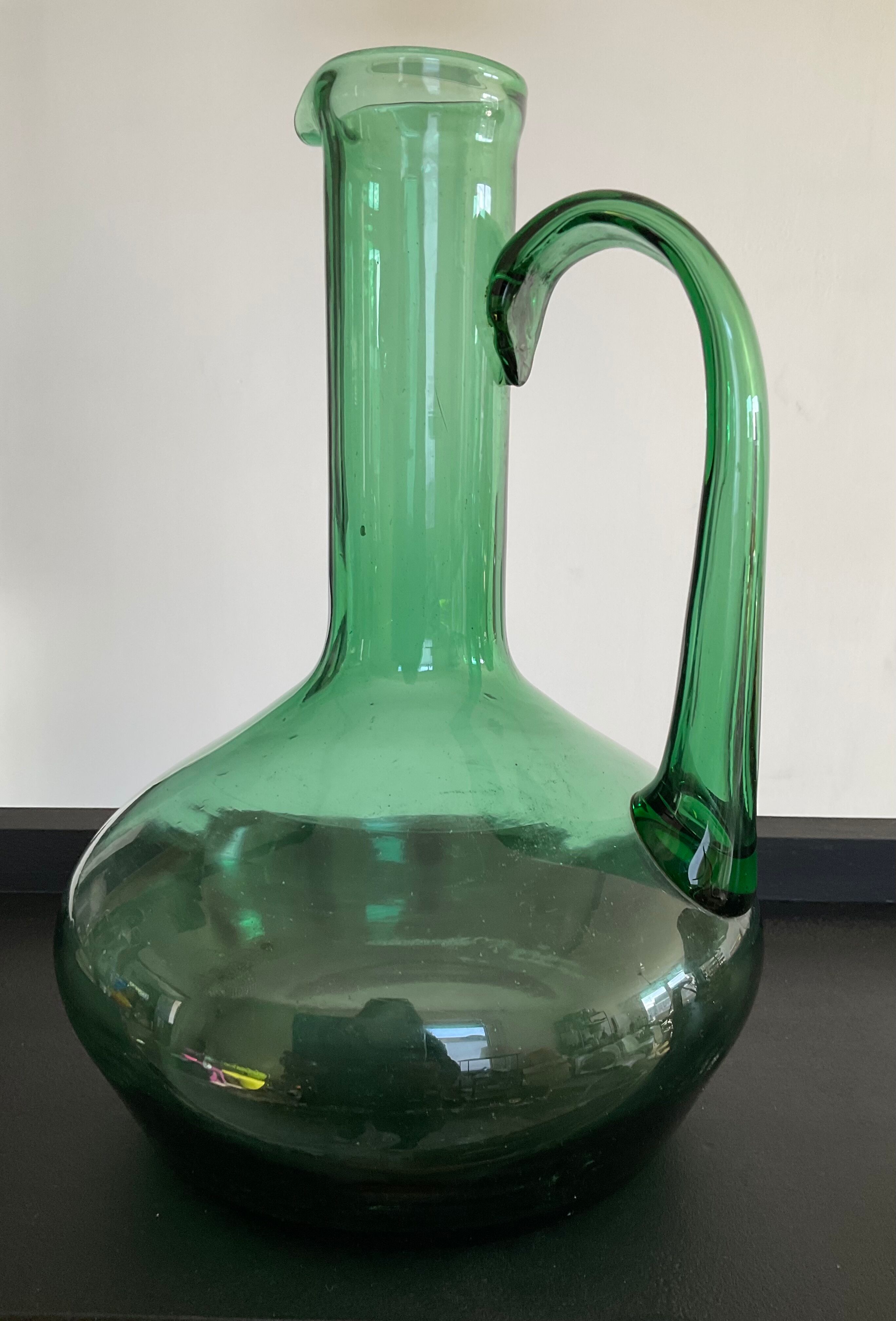 Vintage decanter bottle in blown glass 70s