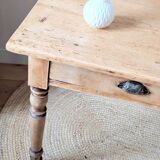 Renovated solid wood farmhouse table