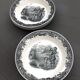 Service of 4 hollow plates Villeroy & Boch, Artemis collection theme "Hunting"