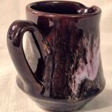 Vallauris milk jug, glazed ceramic, brown old rose A152-2