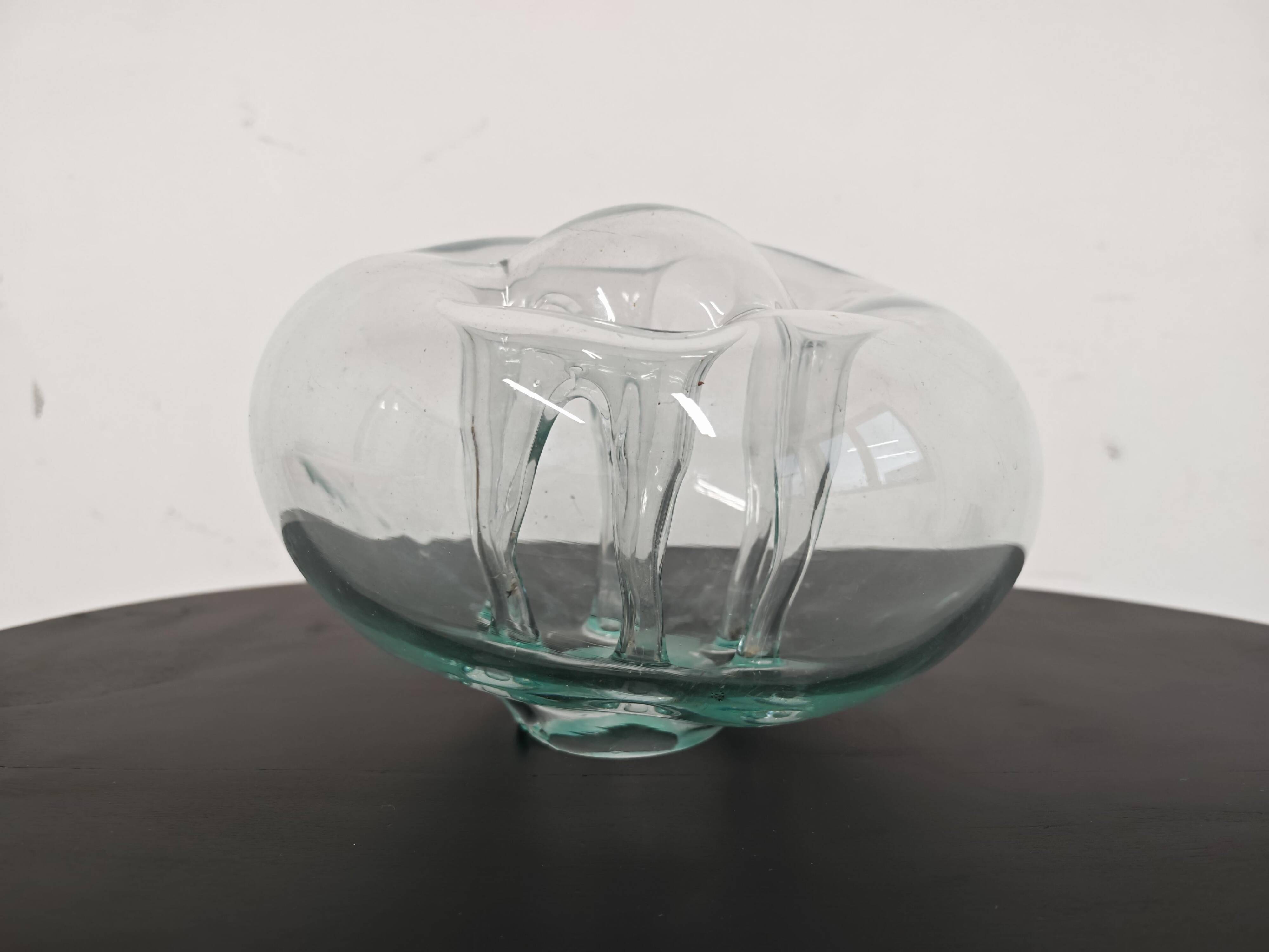 Mid-Century blown glass Ikebana vase by Dragan Drobnjak