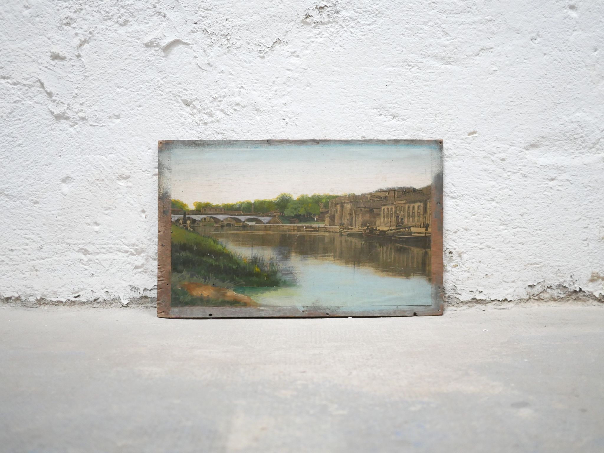Old painting on print