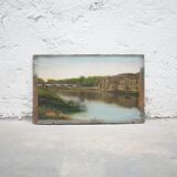 Tableau ancien peinture sur impression
