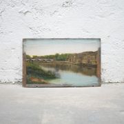 Old painting on print
