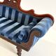 Antique Victorian chaise longue / méridienne
