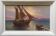 Tableau HSP "Mediterranean Sea" sailing boats in the port signed Dorges