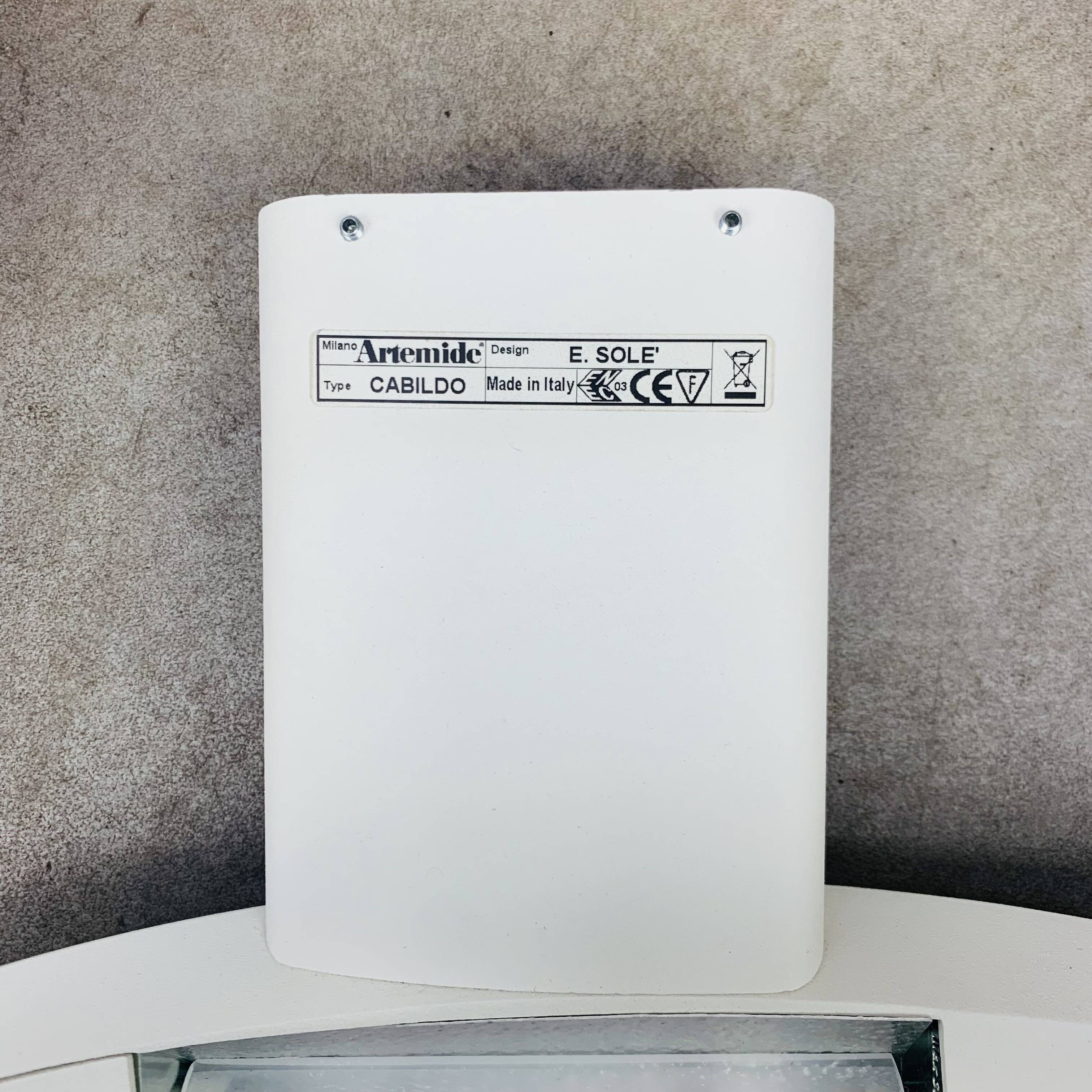 Pair of Artemide Cabildo designer wall lights by Eric Sole