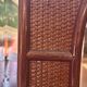 Italian coastal mirror in bamboo and rattan in the style of Vivai del Sud, 1970s.