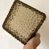 Vintage holophane glass ashtray France, 1970