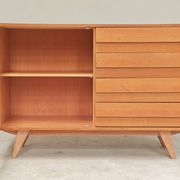 Buffet U 458 chêne clair Jiri Jiroutek pour Interier Praha 1960