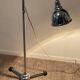 Medical or workshop floor lamp from the 1950s-60s in chrome metal.
