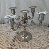 5-headed metal candlestick