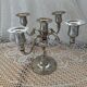 5-headed metal candlestick