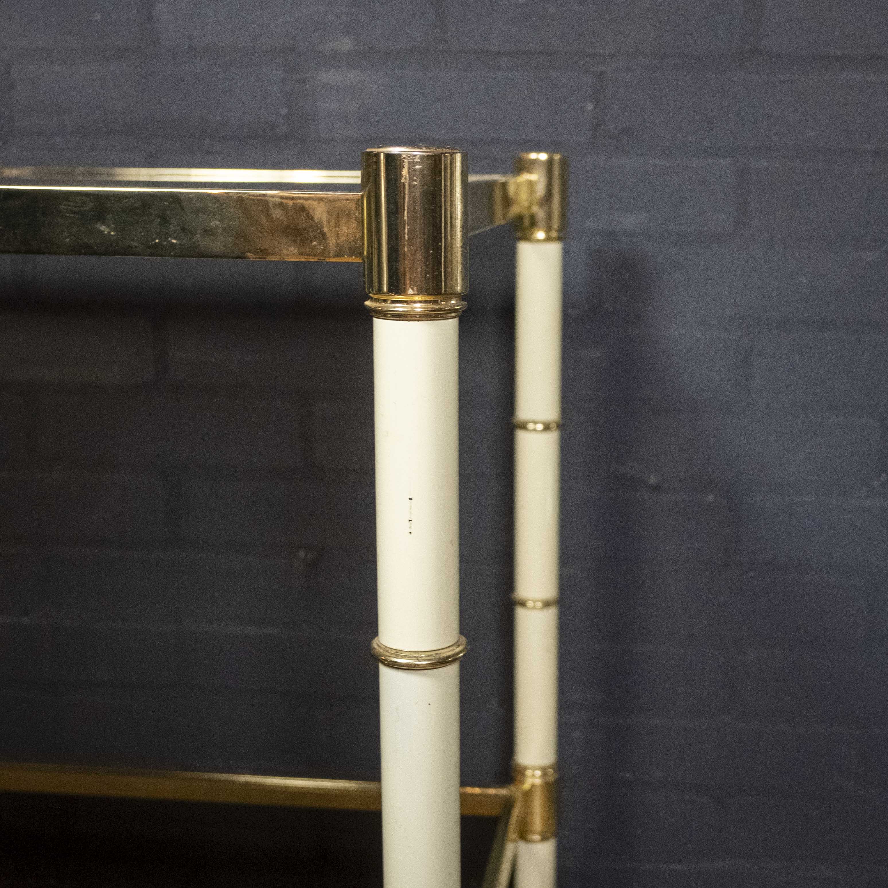 Serving trolley "faux Bamboo"