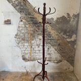 bistro style coat rack in dark wood
