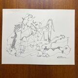 Vintage drawing