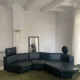 Leather Modular Sofa Set by Rolf Benz 1990s