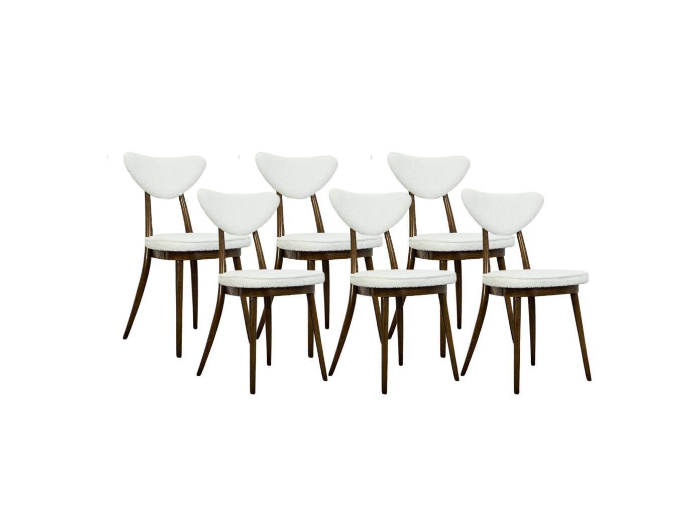 Mid Century Modern Dining Chairs No 124 By H&J Kurmanowicz, 1950s, set of 6