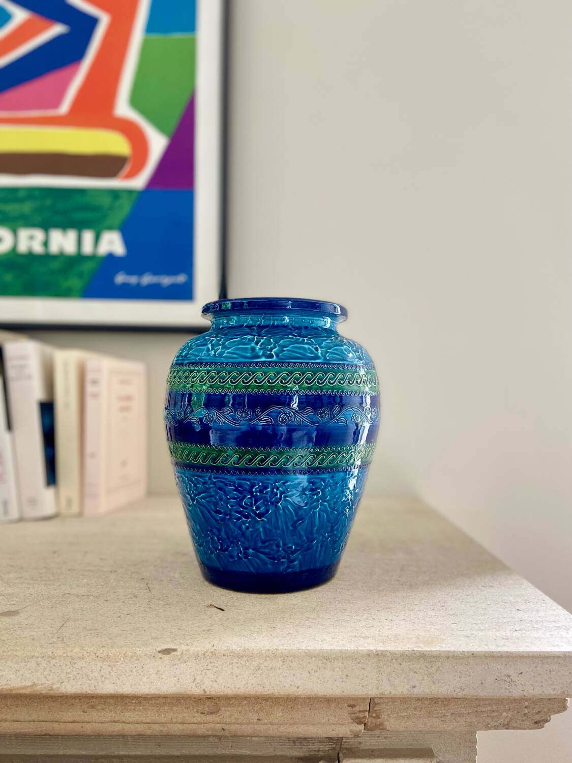 Aldo Londi glazed ceramic vase - 1960.