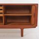 Buffet with roller shutter doors, Danish, vintage, teak, produced by Dyrlund.
