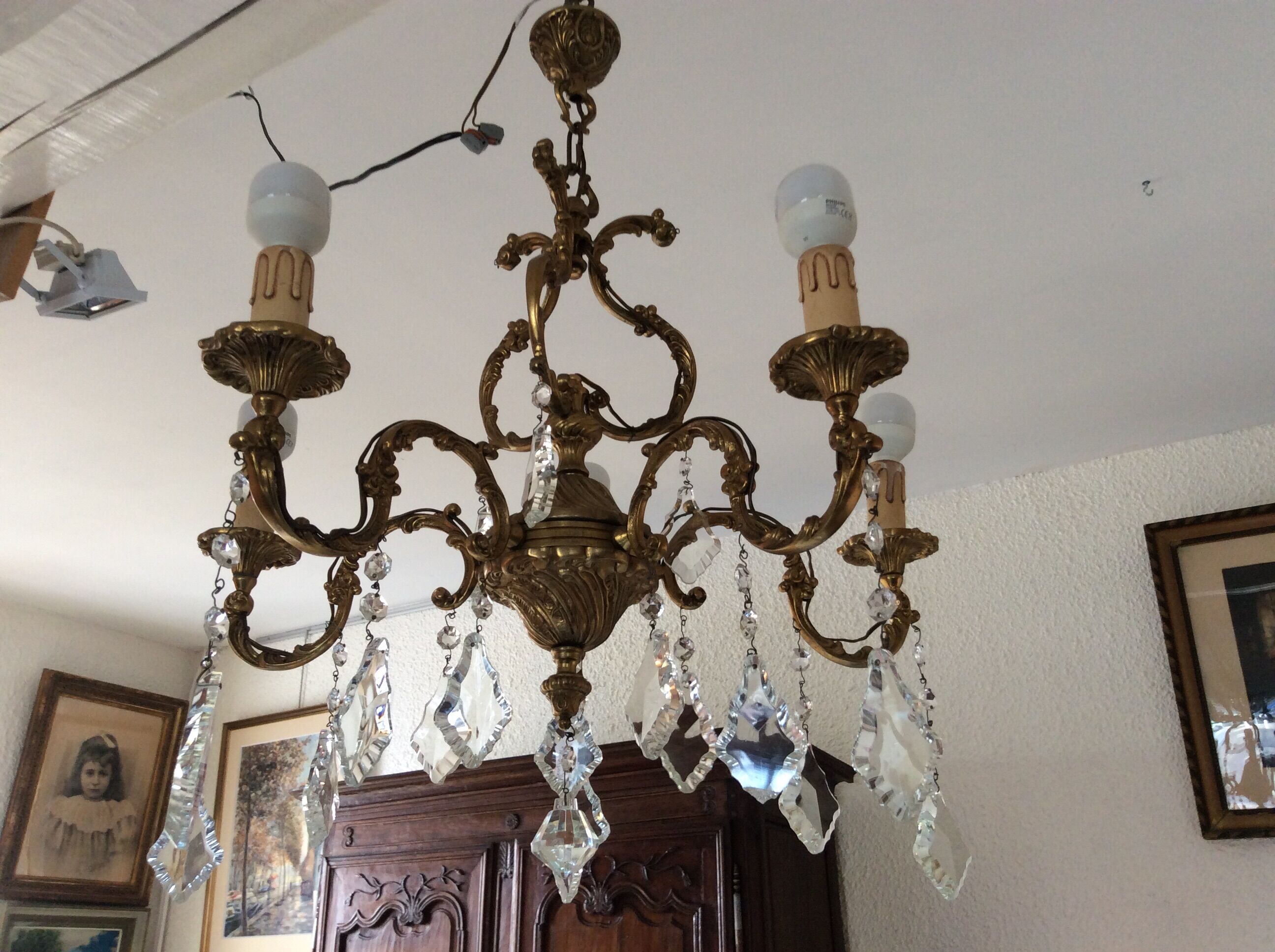 Hanging chandelier