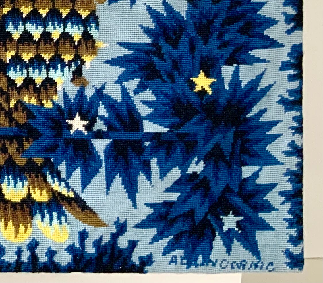 "The Night" tapestry by Alain Cornic