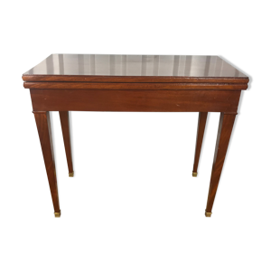 table à jeu style Louis XVI - Directoire acajou
