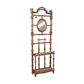 Cloakroom, coat rack period late XIX th in openwork drowned and zinc, very good original condition.