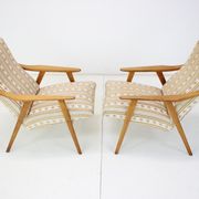 Paire de fauteuils du milieu du siècle des années 1960, Tchécoslovaquie
