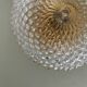 vintage glass globe wall light or ceiling light with diamond point design