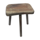 Solid wood milking stool