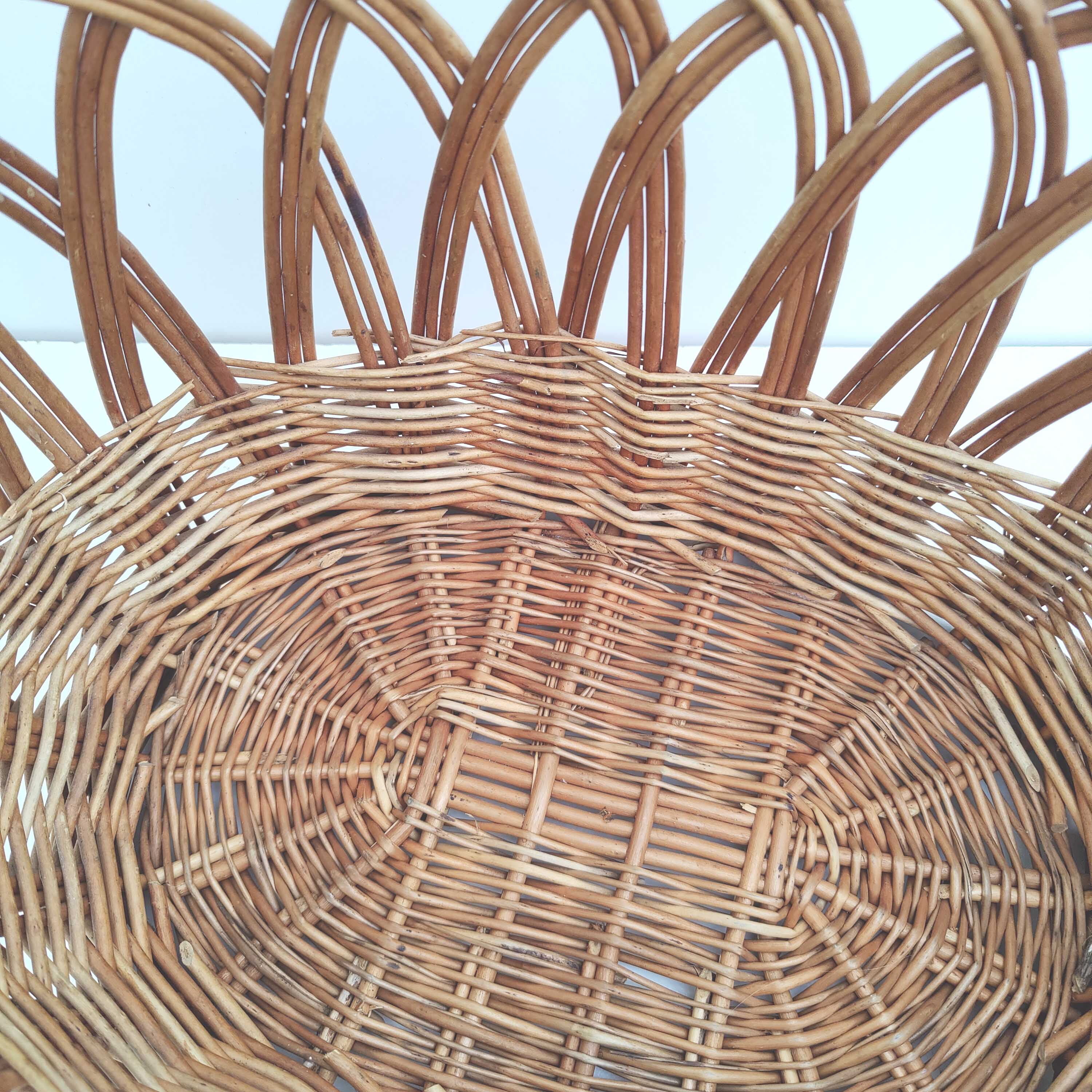 Vintage rattan basket