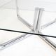 Space age chrome & glass coffee table 1970s