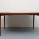 1960s extendible  round dining table in teak