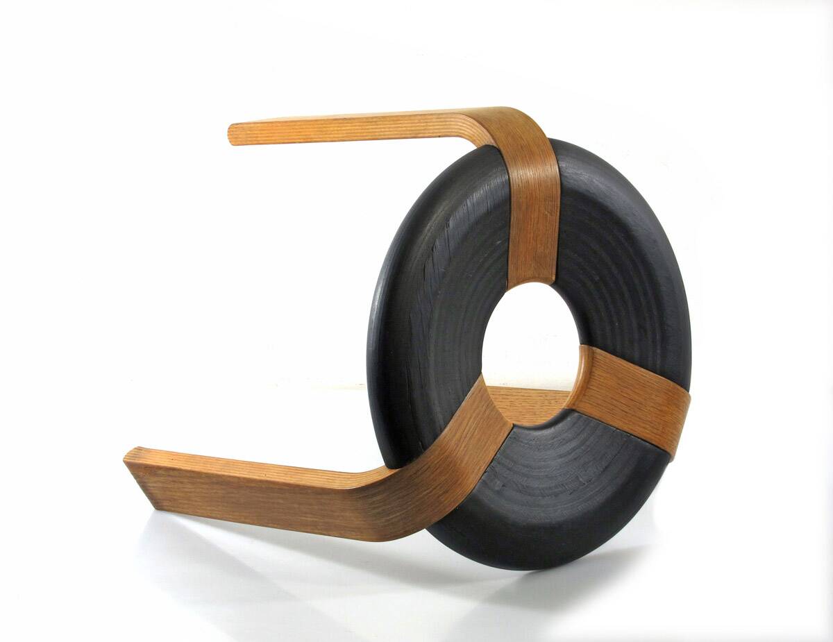 Plywood stool by Rud Thygesen for Magnus Olesen