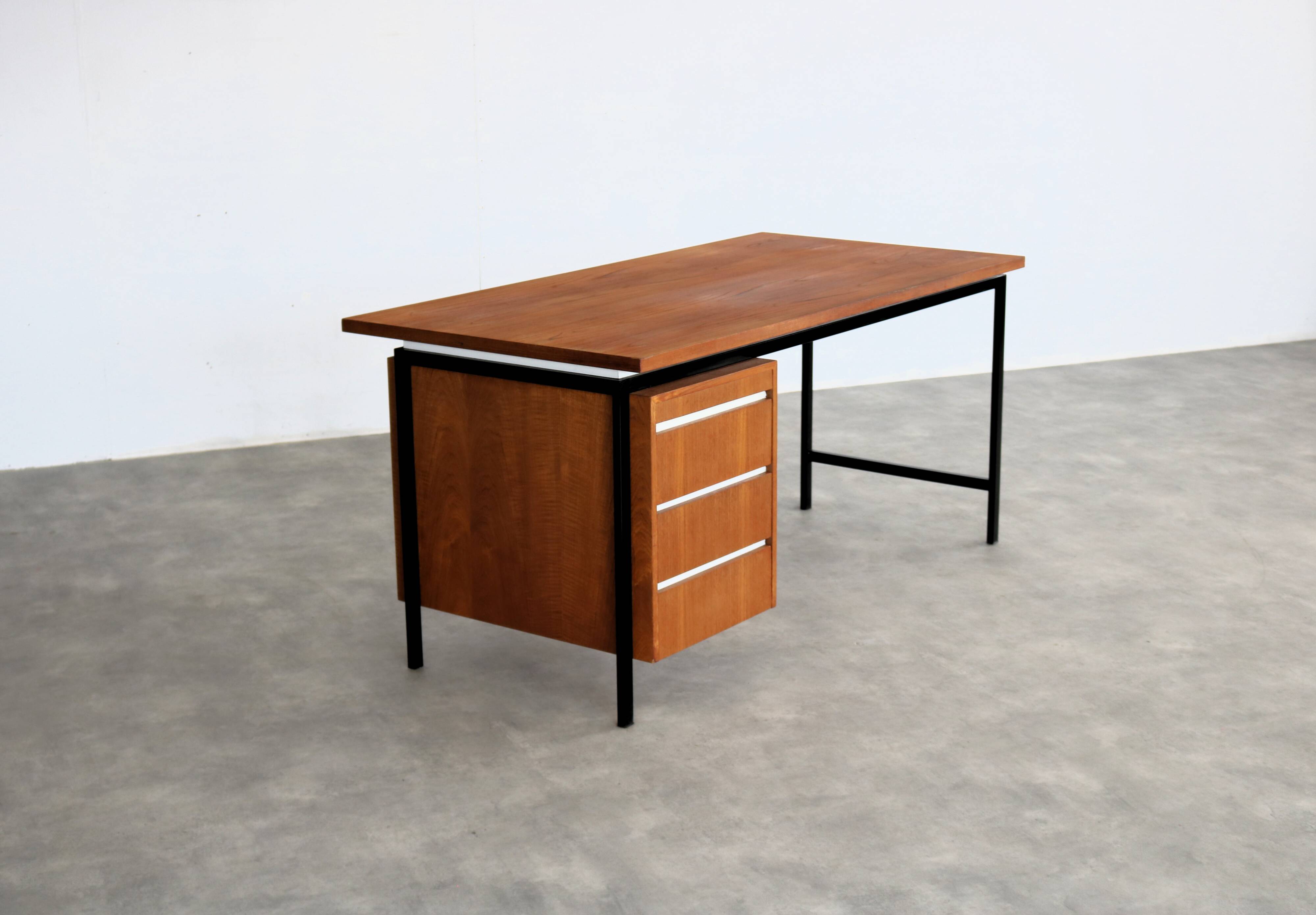 Bureau vintage | teck | métal | années 1960
